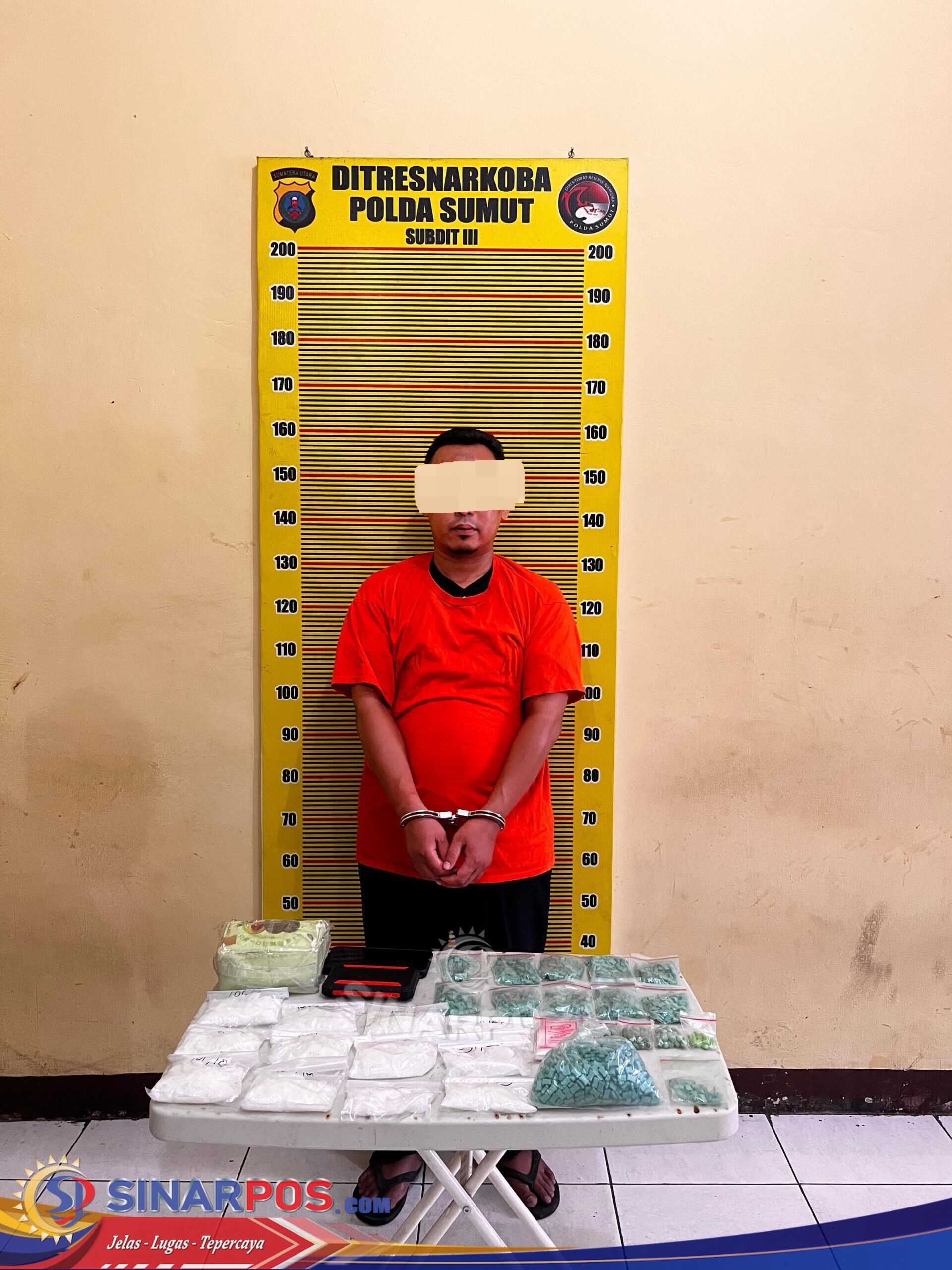 Polda Sumut Ungkap Peredaran 2 Kg Sabu dan 2.000 Butir Ekstasi, Seorang Oknum Guru Ditangkap