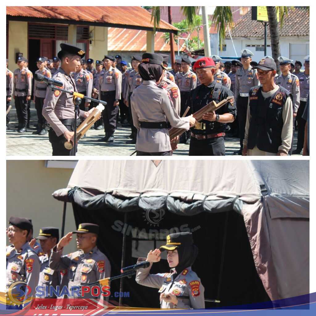 Kapolres Pesisir Barat Pimpin Apel Sabuk Kamtibmas Bersama Masyarakat